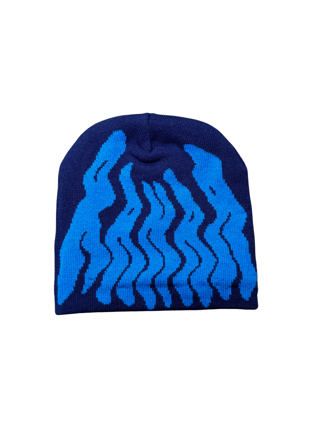 Navy Satin Lined Beanie