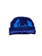 Load image into Gallery viewer, Navy Satin Lined Beanie
